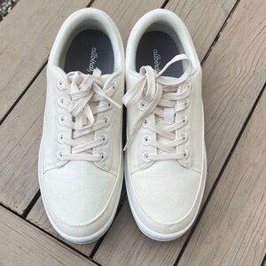 allbirds Cream Low-Top Canvas Sneakers